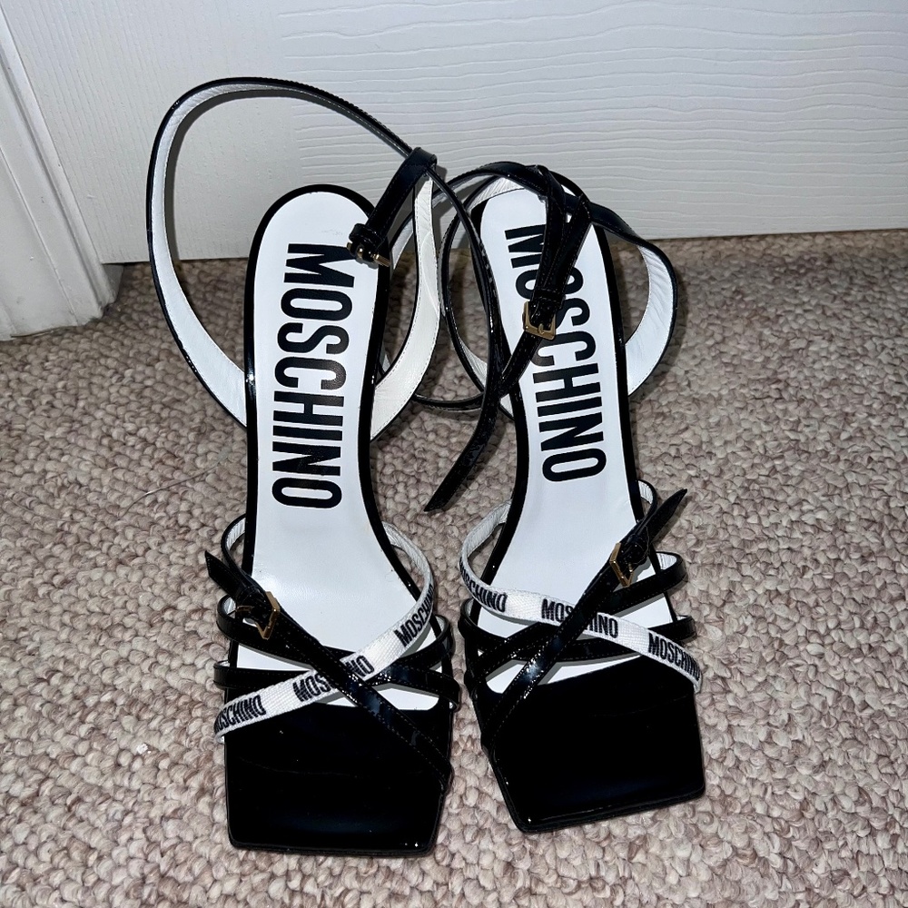 Moschino couture sandals